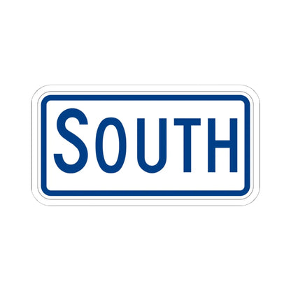 South plate South Carolina (South Carolina) (Road Sign) STICKER Vinyl Kiss-Cut Decal 6 Inch White - The Sticker Space