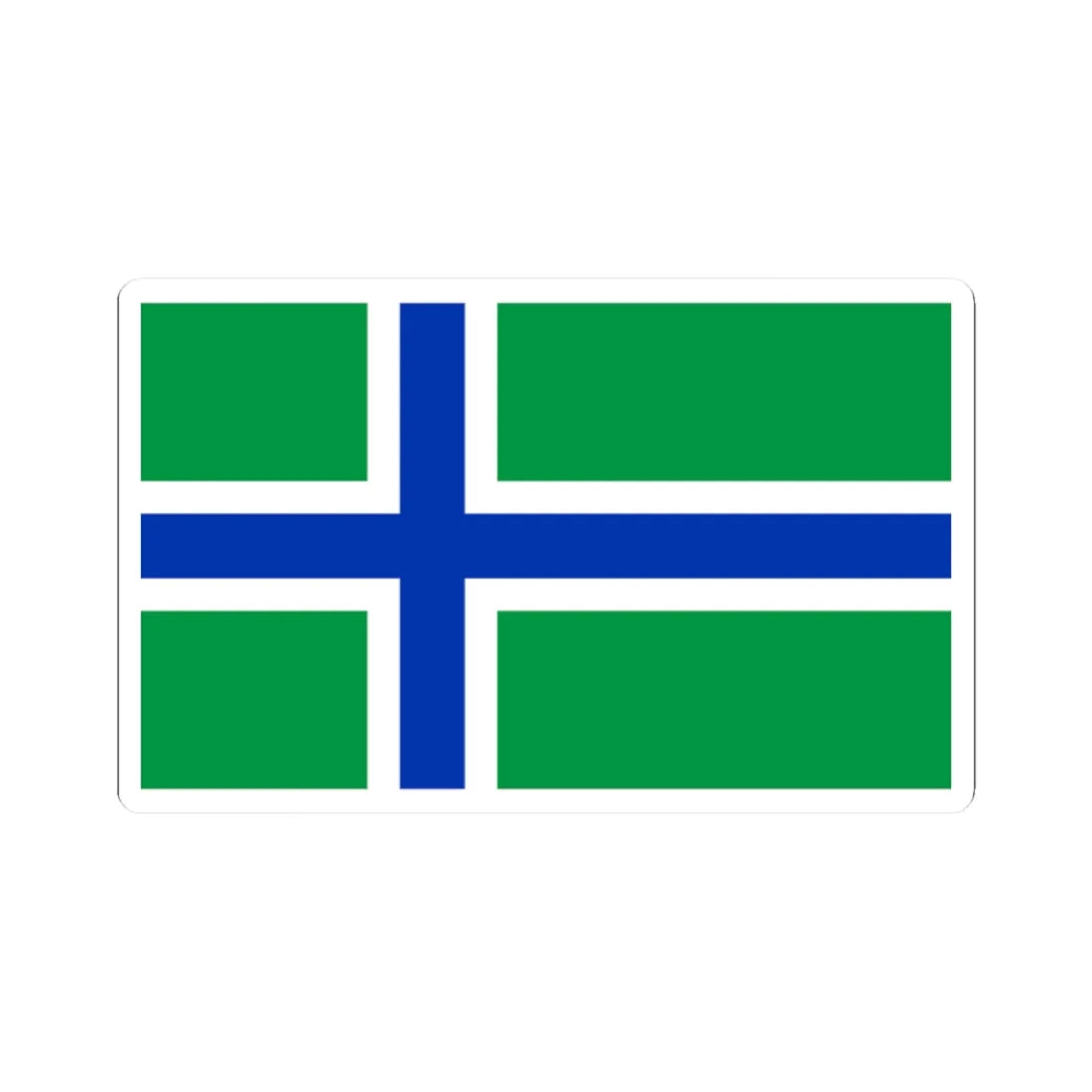 South Uist flag (Scotland) STICKER Vinyl Kiss-Cut Decal 2 Inch White - The Sticker Space