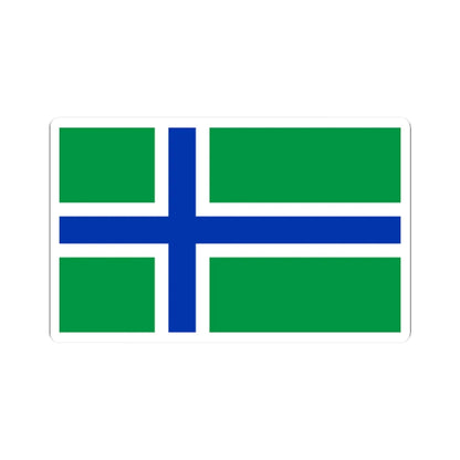 South Uist flag (Scotland) STICKER Vinyl Kiss-Cut Decal 2 Inch White - The Sticker Space
