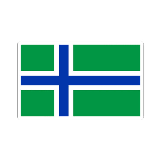 South Uist flag (Scotland) STICKER Vinyl Kiss-Cut Decal 2 Inch White - The Sticker Space