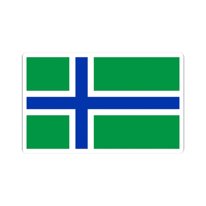 South Uist flag (Scotland) STICKER Vinyl Kiss-Cut Decal 3 Inch White - The Sticker Space