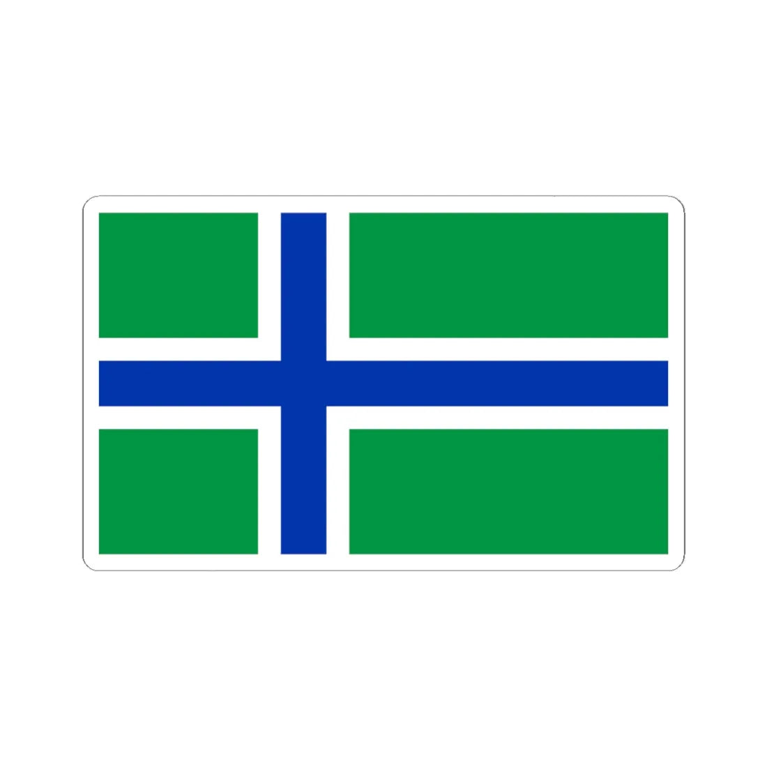 South Uist flag (Scotland) STICKER Vinyl Kiss-Cut Decal 6 Inch White - The Sticker Space