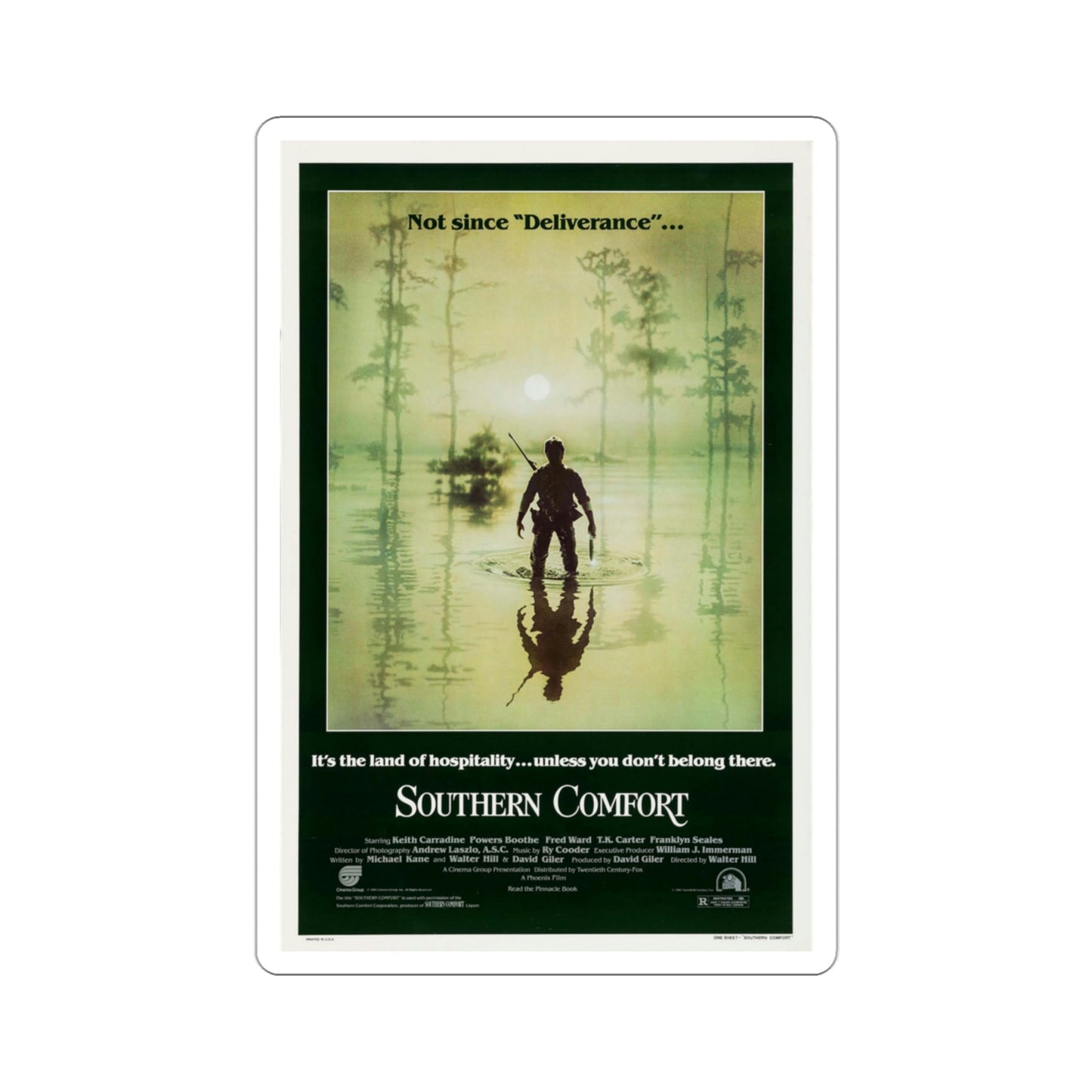 Southern Comfort 1981 Movie Poster STICKER Vinyl Die-Cut Decal-3 Inch-The Sticker Space