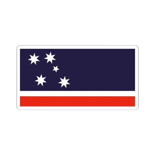Southern Cross Flag 1984 Australian Flag Proposal (Australia) STICKER Vinyl Kiss-Cut Decal 2 Inch White - The Sticker Space