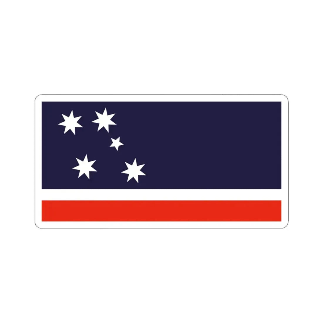 Southern Cross Flag 1984 Australian Flag Proposal (Australia) STICKER Vinyl Kiss-Cut Decal 3 Inch White - The Sticker Space