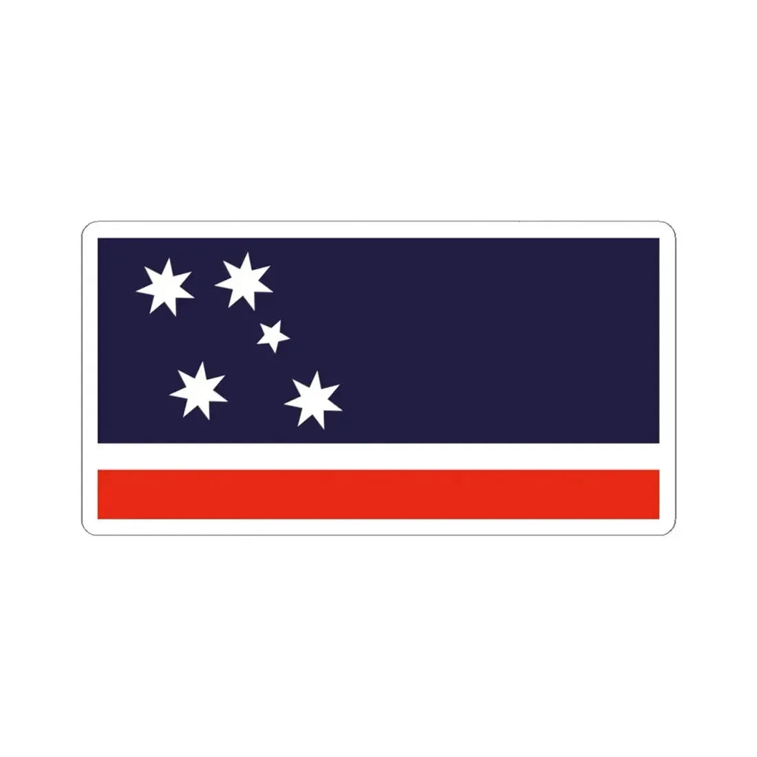Southern Cross Flag 1984 Australian Flag Proposal (Australia) STICKER Vinyl Kiss-Cut Decal 4 Inch White - The Sticker Space