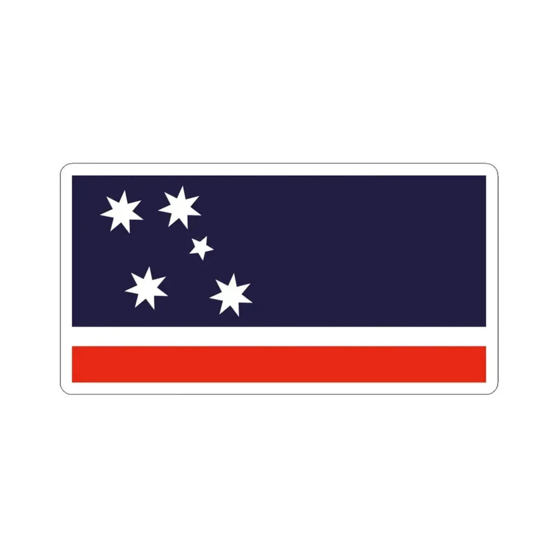 Southern Cross Flag 1984 Australian Flag Proposal (Australia) STICKER Vinyl Kiss-Cut Decal 6 Inch White - The Sticker Space