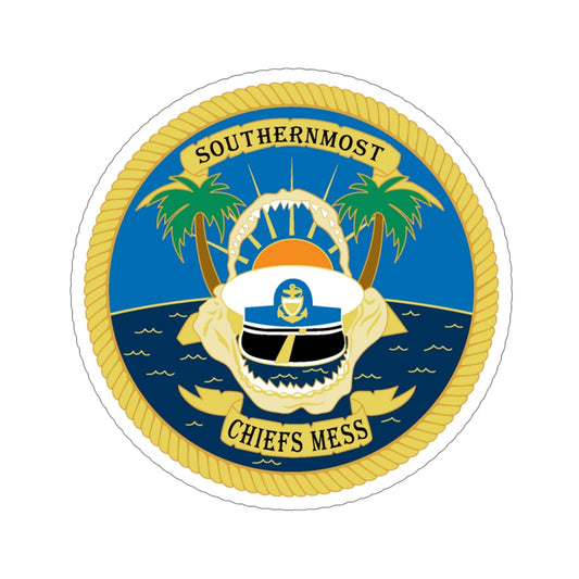 SOUTHERNMOST Chiefs Mess (U.S. Coast Guard) STICKER Vinyl Die-Cut Decal-6 Inch-The Sticker Space