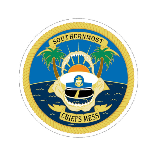 SOUTHERNMOST Chiefs Mess (U.S. Coast Guard) STICKER Vinyl Die-Cut Decal-6 Inch-The Sticker Space