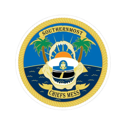 SOUTHERNMOST Chiefs Mess (U.S. Coast Guard) STICKER Vinyl Kiss-Cut Decal - The Sticker Space
