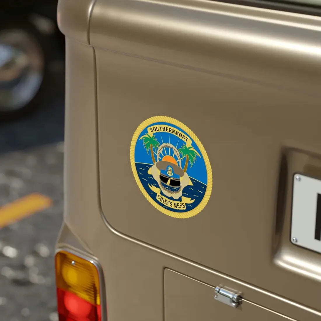 SOUTHERNMOST Chiefs Mess (U.S. Coast Guard) Transparent STICKER Die-Cut Vinyl Decal - The Sticker Space