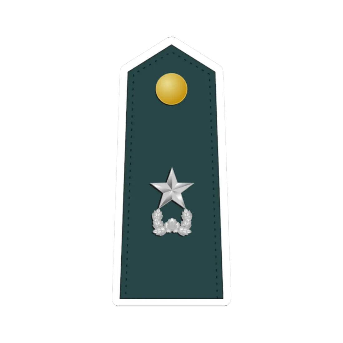 SouthKorea Army OF 6 (Korea) (Military Rank) STICKER Vinyl Kiss-Cut Decal 2 Inch White - The Sticker Space