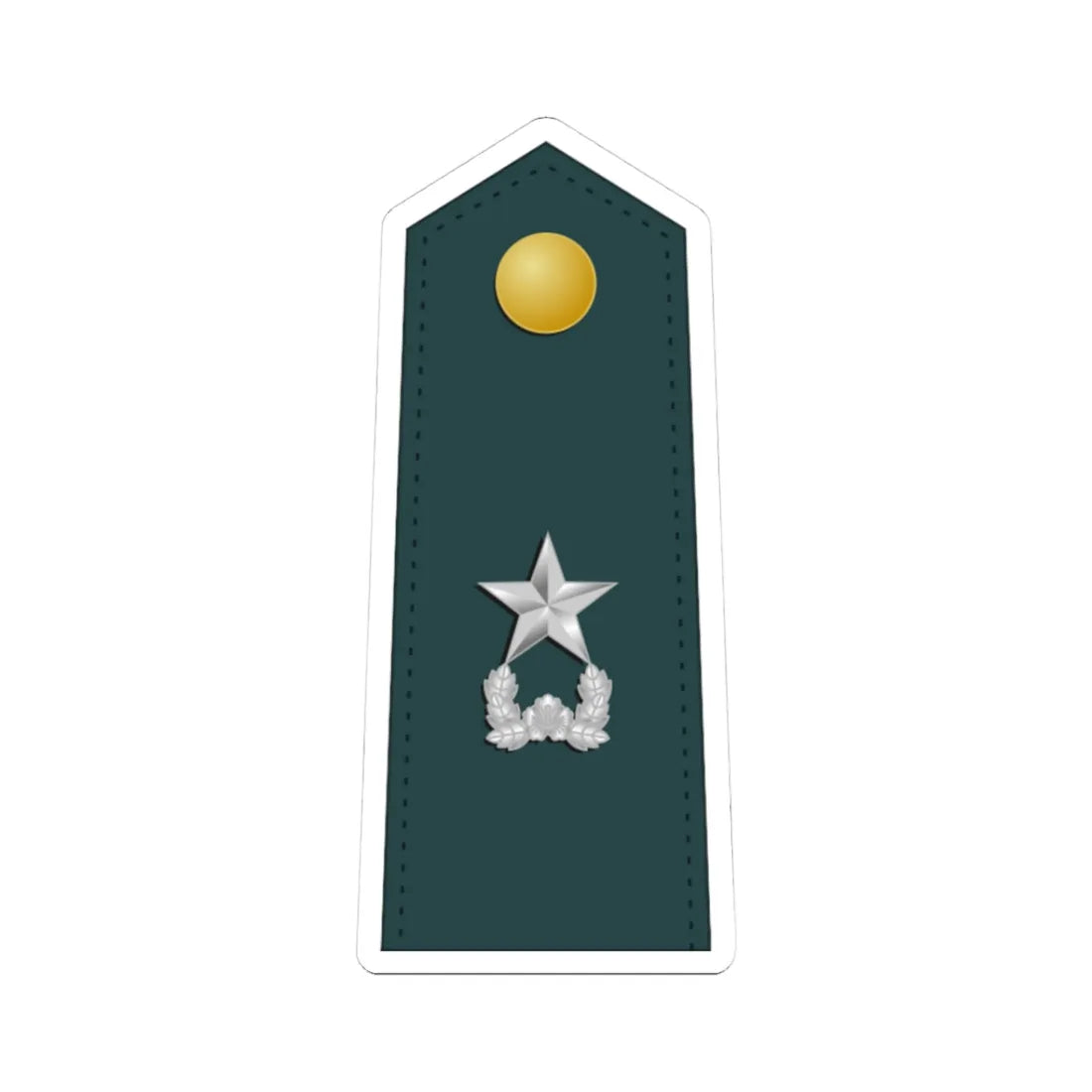 SouthKorea Army OF 6 (Korea) (Military Rank) STICKER Vinyl Kiss-Cut Decal 3 Inch White - The Sticker Space