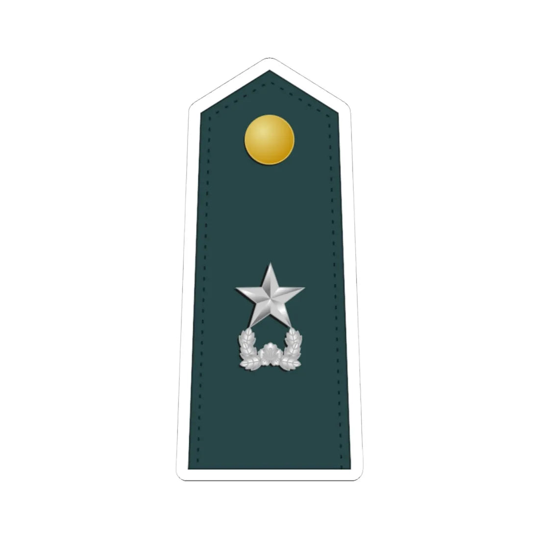 SouthKorea Army OF 6 (Korea) (Military Rank) STICKER Vinyl Kiss-Cut Decal 4 Inch White - The Sticker Space