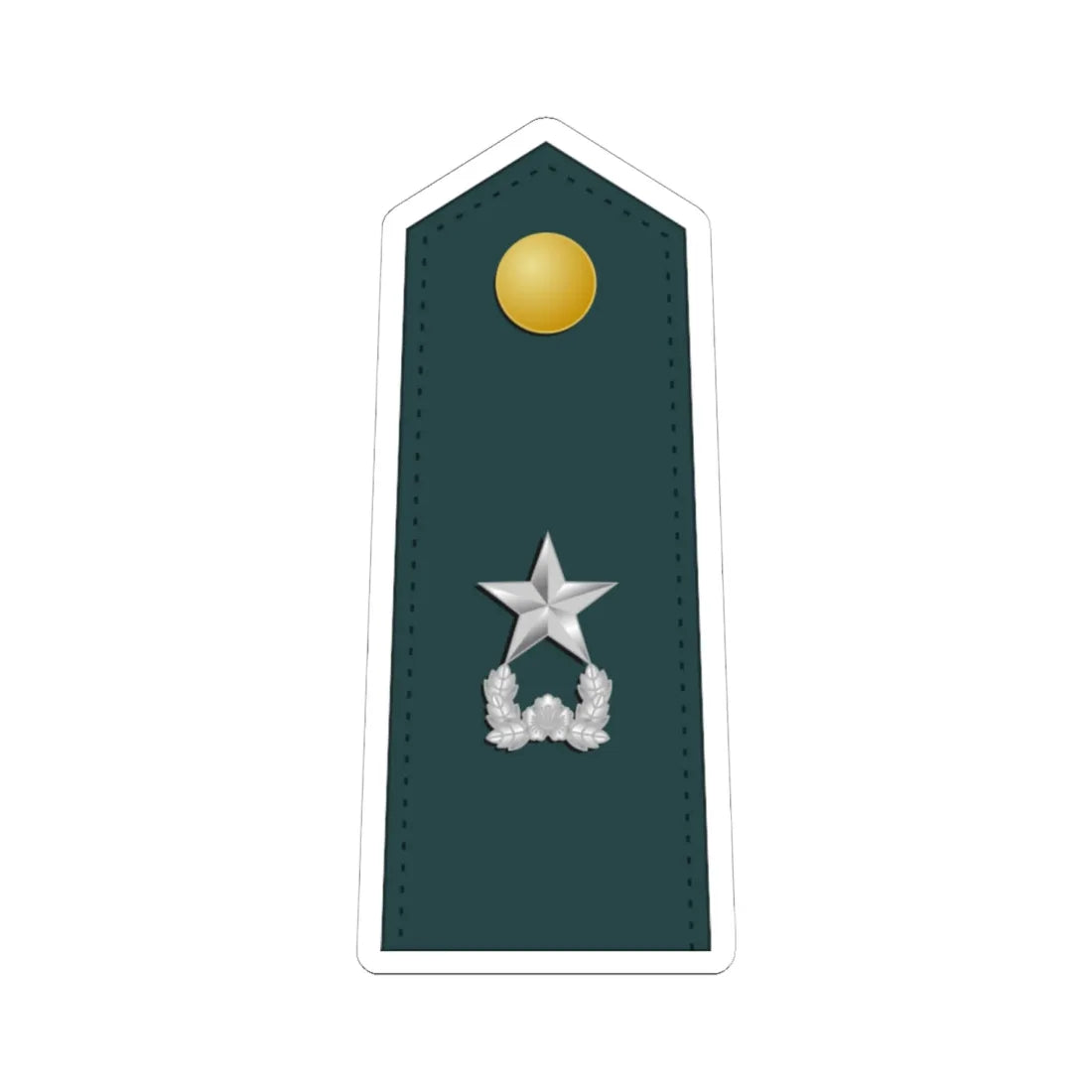 SouthKorea Army OF 6 (Korea) (Military Rank) STICKER Vinyl Kiss-Cut Decal 6 Inch White - The Sticker Space