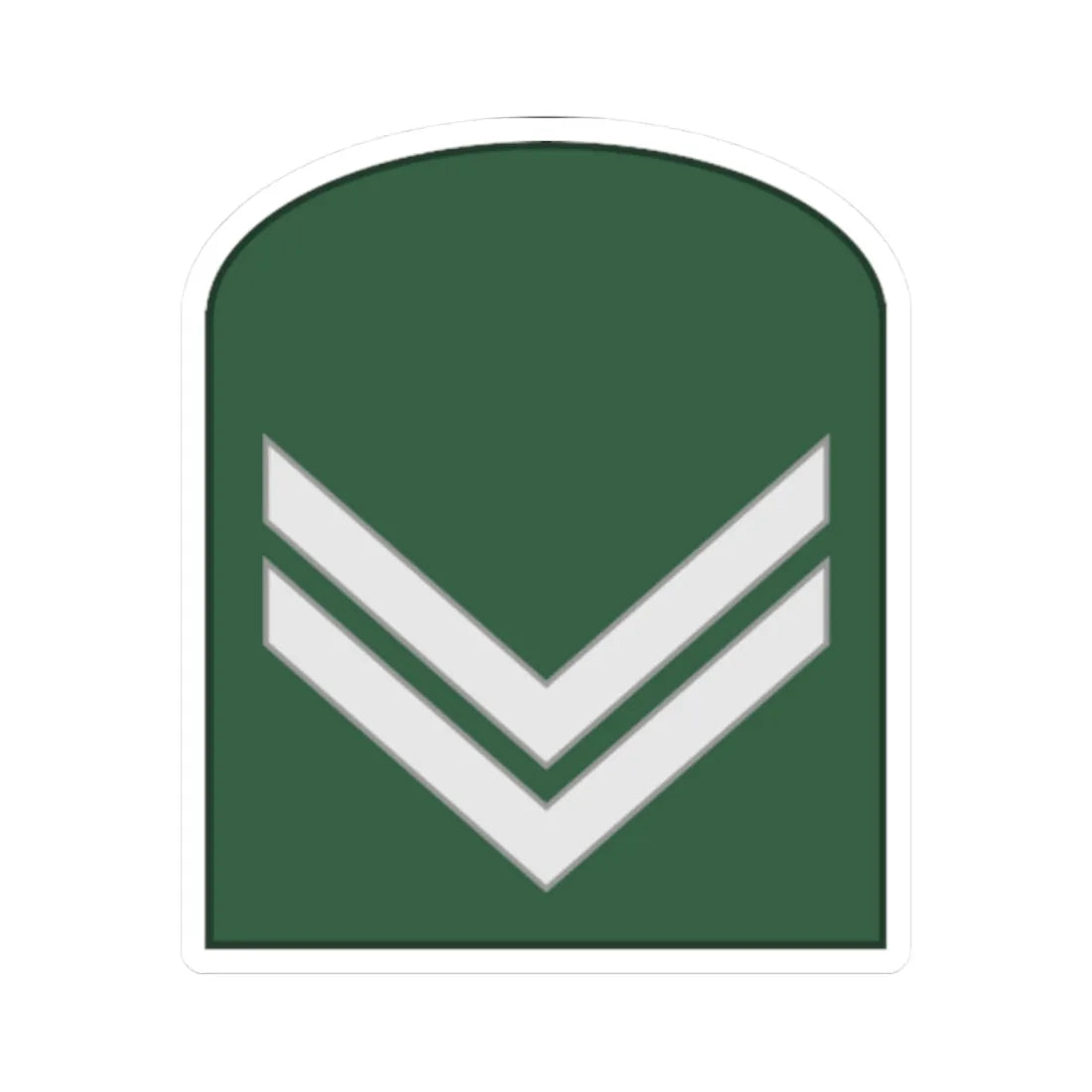SouthKorea Army OR 3 1954 (Korea) (Military Rank) STICKER Vinyl Kiss-Cut Decal 2 Inch White - The Sticker Space