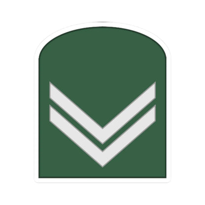 SouthKorea Army OR 3 1954 (Korea) (Military Rank) STICKER Vinyl Kiss-Cut Decal 2 Inch White - The Sticker Space