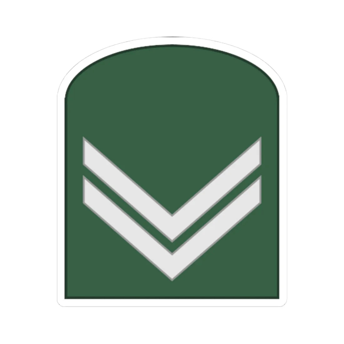 SouthKorea Army OR 3 1954 (Korea) (Military Rank) STICKER Vinyl Kiss-Cut Decal 3 Inch White - The Sticker Space