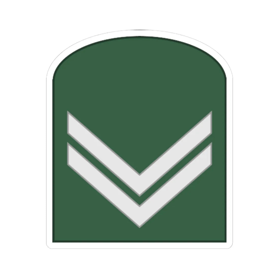 SouthKorea Army OR 3 1954 (Korea) (Military Rank) STICKER Vinyl Kiss-Cut Decal 4 Inch White - The Sticker Space