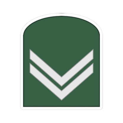 SouthKorea Army OR 3 1954 (Korea) (Military Rank) STICKER Vinyl Kiss-Cut Decal 4 Inch White - The Sticker Space