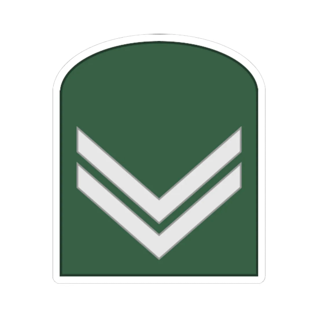 SouthKorea Army OR 3 1954 (Korea) (Military Rank) STICKER Vinyl Kiss-Cut Decal 6 Inch White - The Sticker Space