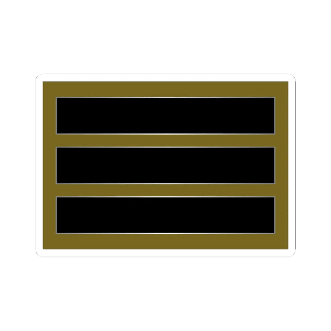 SouthKorea Army OR 3 (Korea) (Military Rank) STICKER Vinyl Kiss-Cut Decal 2 Inch White - The Sticker Space