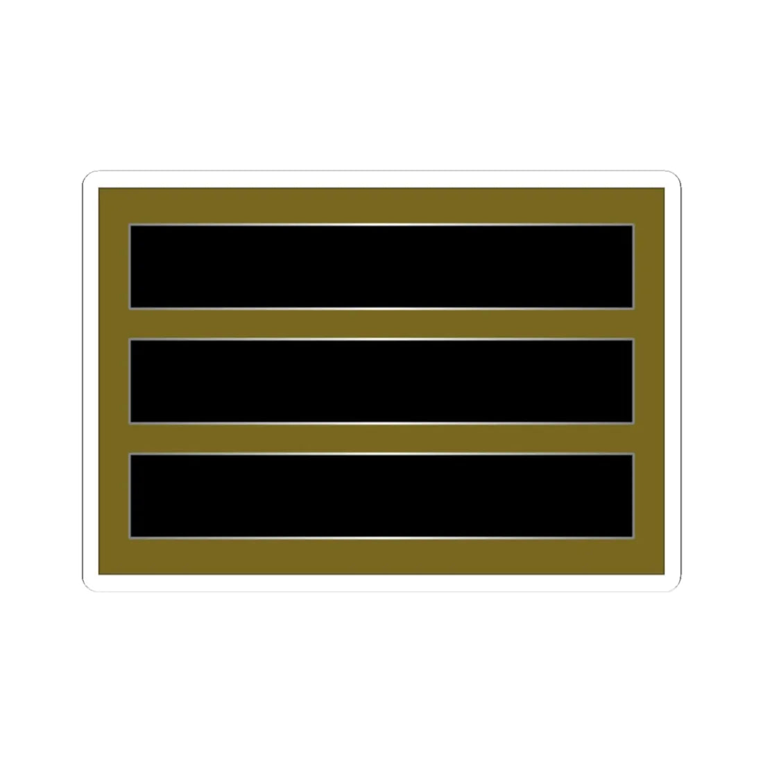 SouthKorea Army OR 3 (Korea) (Military Rank) STICKER Vinyl Kiss-Cut Decal 3 Inch White - The Sticker Space