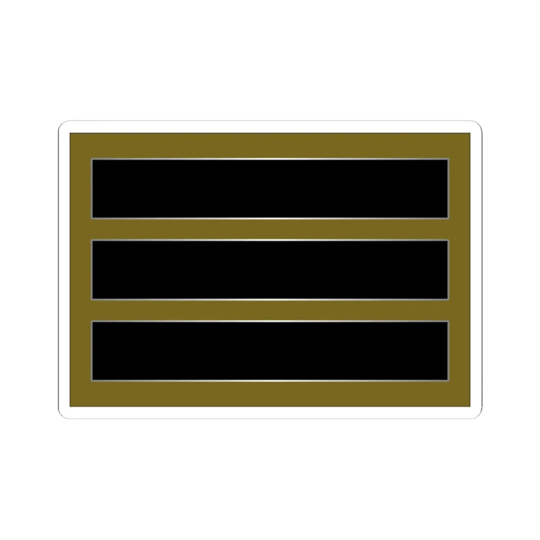 SouthKorea Army OR 3 (Korea) (Military Rank) STICKER Vinyl Kiss-Cut Decal 4 Inch White - The Sticker Space