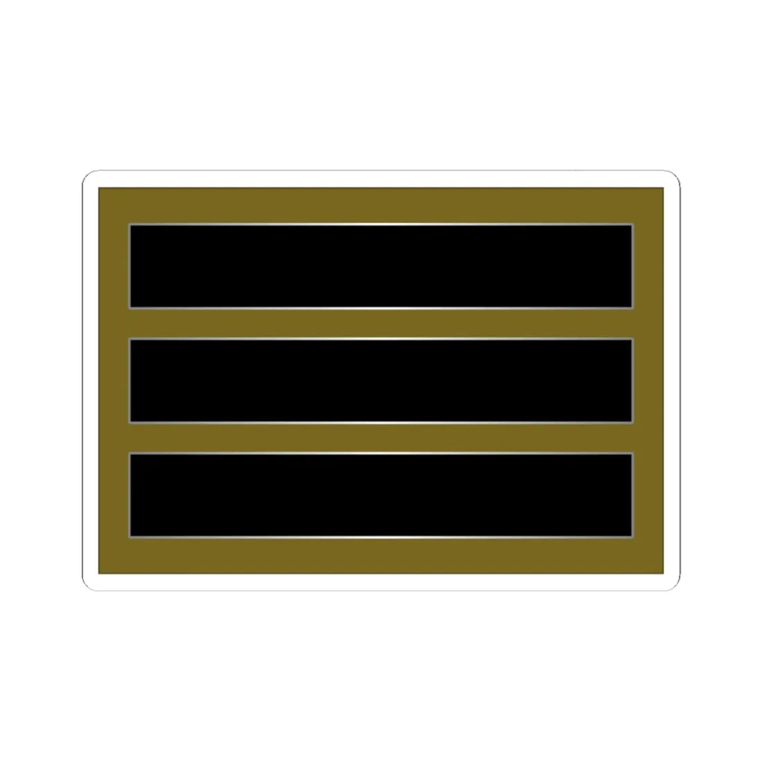 SouthKorea Army OR 3 (Korea) (Military Rank) STICKER Vinyl Kiss-Cut Decal 6 Inch White - The Sticker Space