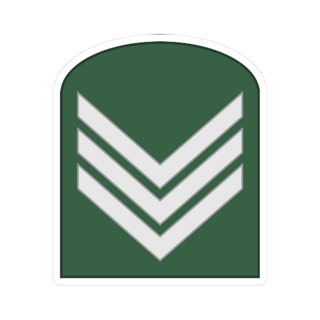 SouthKorea Army OR 4 1954 (Korea) (Military Rank) STICKER Vinyl Kiss-Cut Decal 3 Inch White - The Sticker Space