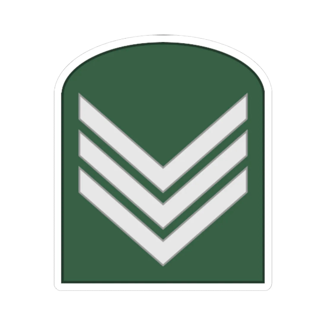 SouthKorea Army OR 4 1954 (Korea) (Military Rank) STICKER Vinyl Kiss-Cut Decal 4 Inch White - The Sticker Space