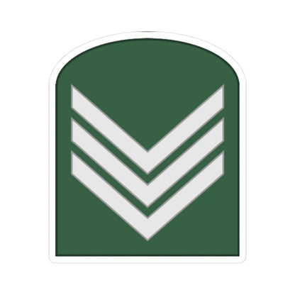 SouthKorea Army OR 4 1954 (Korea) (Military Rank) STICKER Vinyl Kiss-Cut Decal 4 Inch White - The Sticker Space