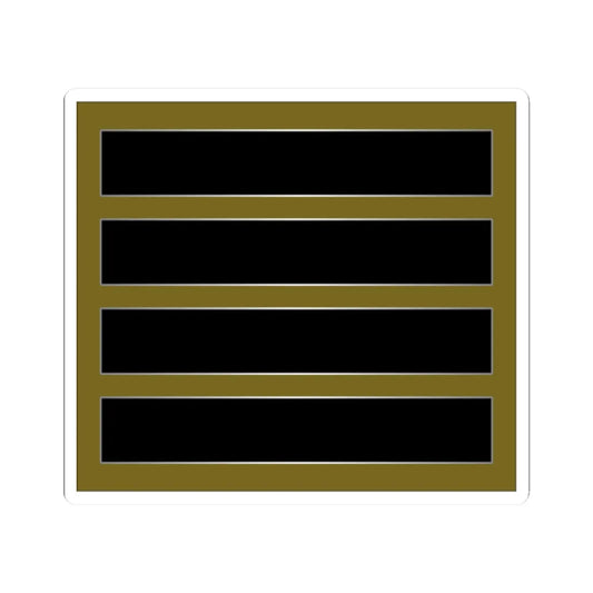 SouthKorea Army OR 4 (Korea) (Military Rank) STICKER Vinyl Kiss-Cut Decal 2 Inch White - The Sticker Space