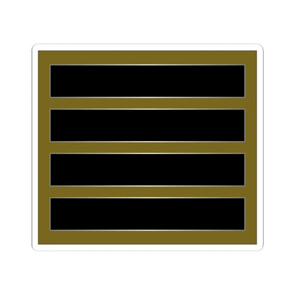 SouthKorea Army OR 4 (Korea) (Military Rank) STICKER Vinyl Kiss-Cut Decal 4 Inch White - The Sticker Space