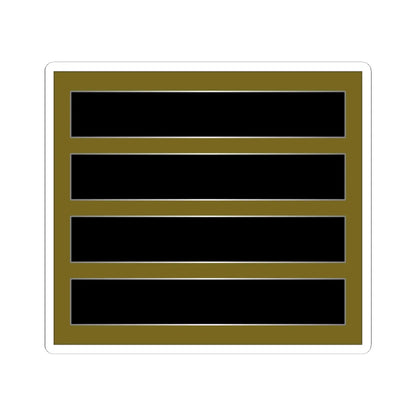 SouthKorea Army OR 4 (Korea) (Military Rank) STICKER Vinyl Kiss-Cut Decal 6 Inch White - The Sticker Space