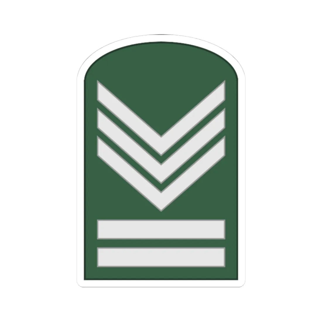 SouthKorea Army OR 6 1954 (Korea) (Military Rank) STICKER Vinyl Kiss-Cut Decal 3 Inch White - The Sticker Space