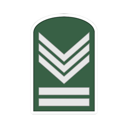 SouthKorea Army OR 6 1954 (Korea) (Military Rank) STICKER Vinyl Kiss-Cut Decal 3 Inch White - The Sticker Space