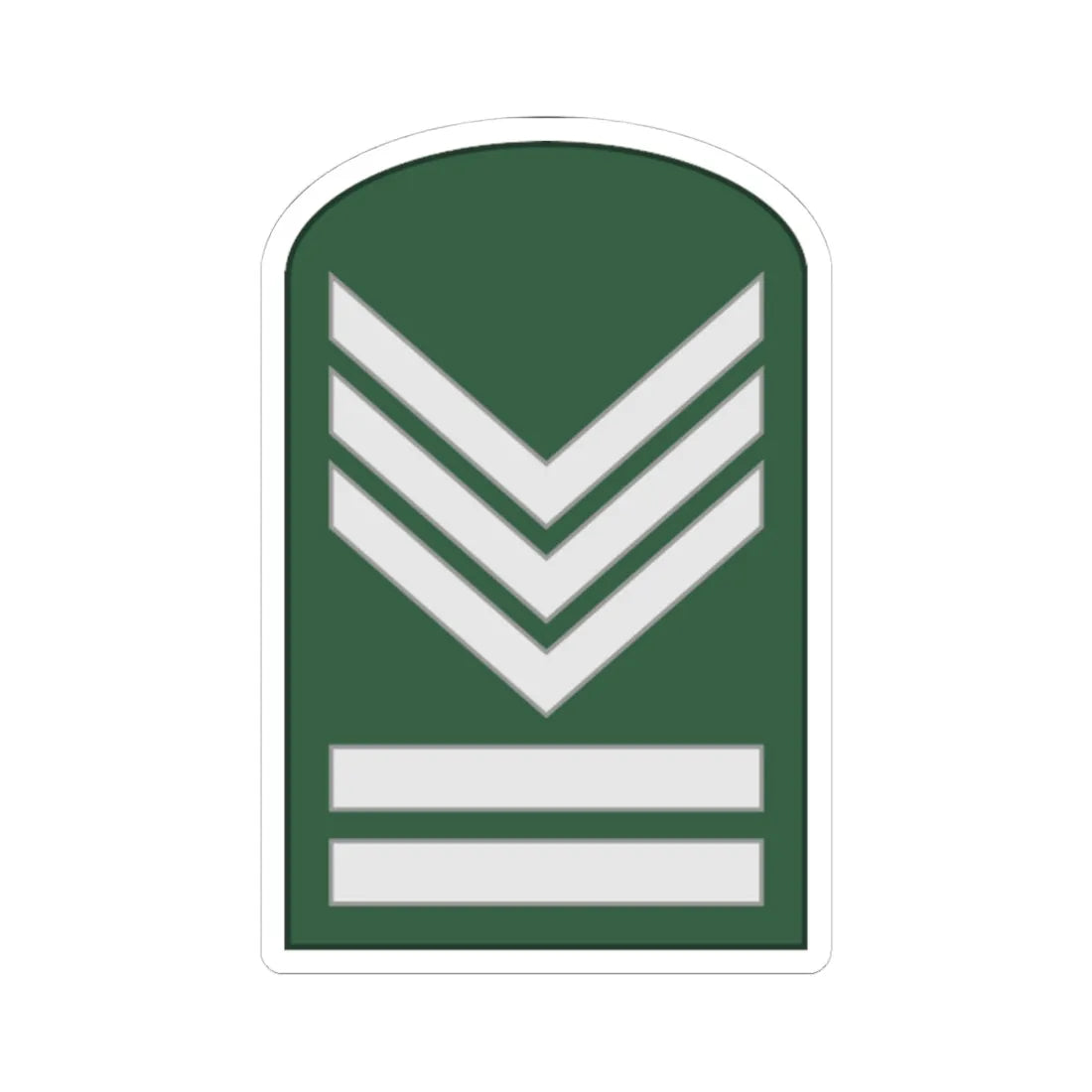 SouthKorea Army OR 6 1954 (Korea) (Military Rank) STICKER Vinyl Kiss-Cut Decal 4 Inch White - The Sticker Space