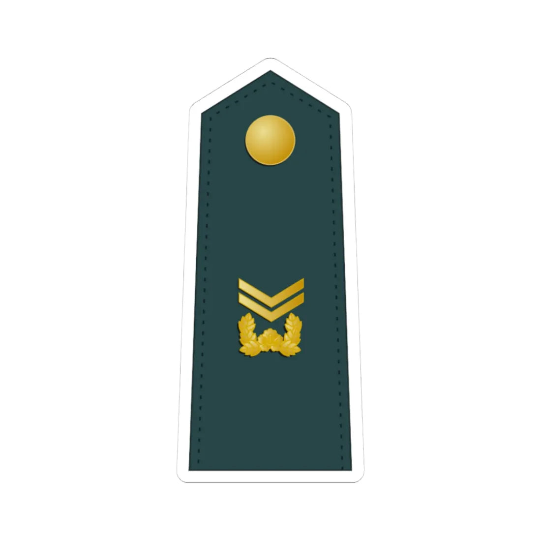 SouthKorea Army OR 6 (Korea) (Military Rank) STICKER Vinyl Kiss-Cut Decal 3 Inch White - The Sticker Space