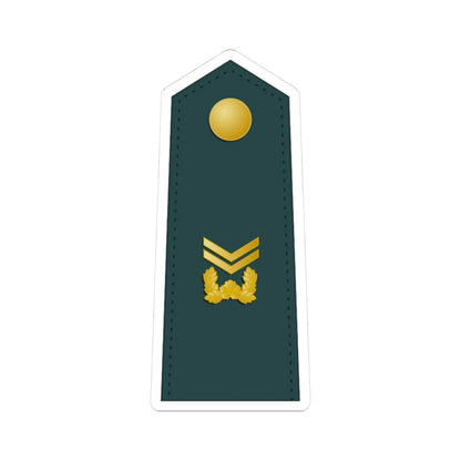 SouthKorea Army OR 6 (Korea) (Military Rank) STICKER Vinyl Kiss-Cut Decal 3 Inch White - The Sticker Space