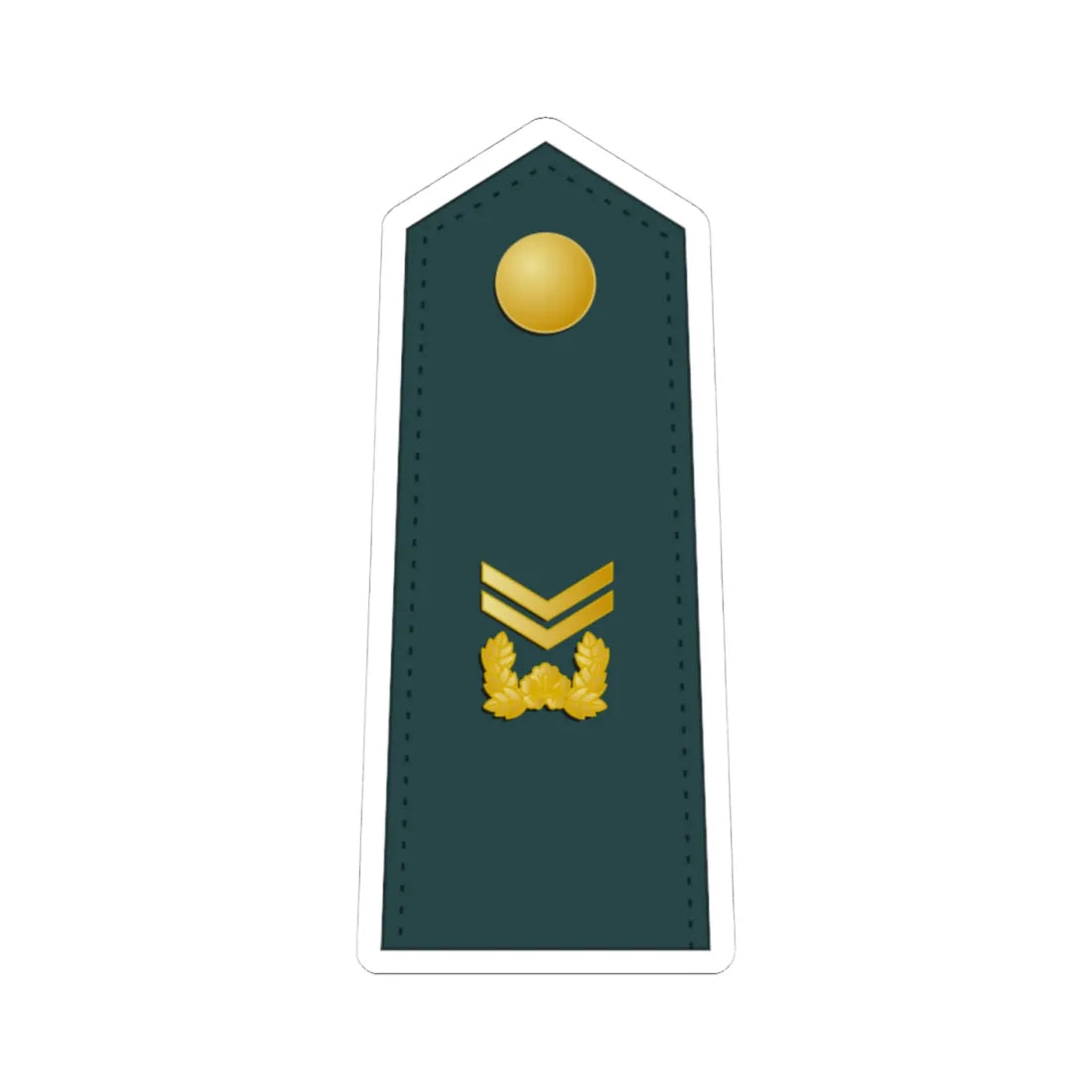 SouthKorea Army OR 6 (Korea) (Military Rank) STICKER Vinyl Kiss-Cut Decal 4 Inch White - The Sticker Space