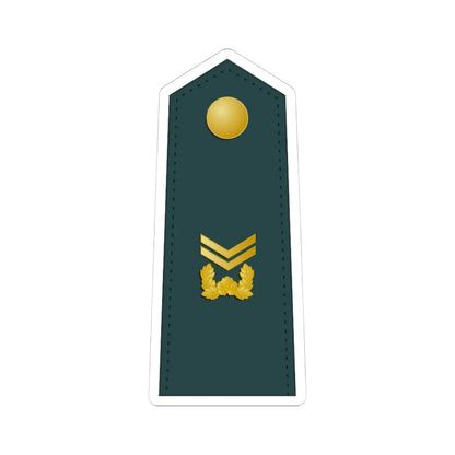 SouthKorea Army OR 6 (Korea) (Military Rank) STICKER Vinyl Kiss-Cut Decal 4 Inch White - The Sticker Space