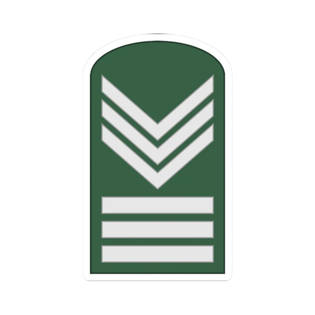 SouthKorea Army OR 7 1954 (Korea) (Military Rank) STICKER Vinyl Kiss-Cut Decal 2 Inch White - The Sticker Space