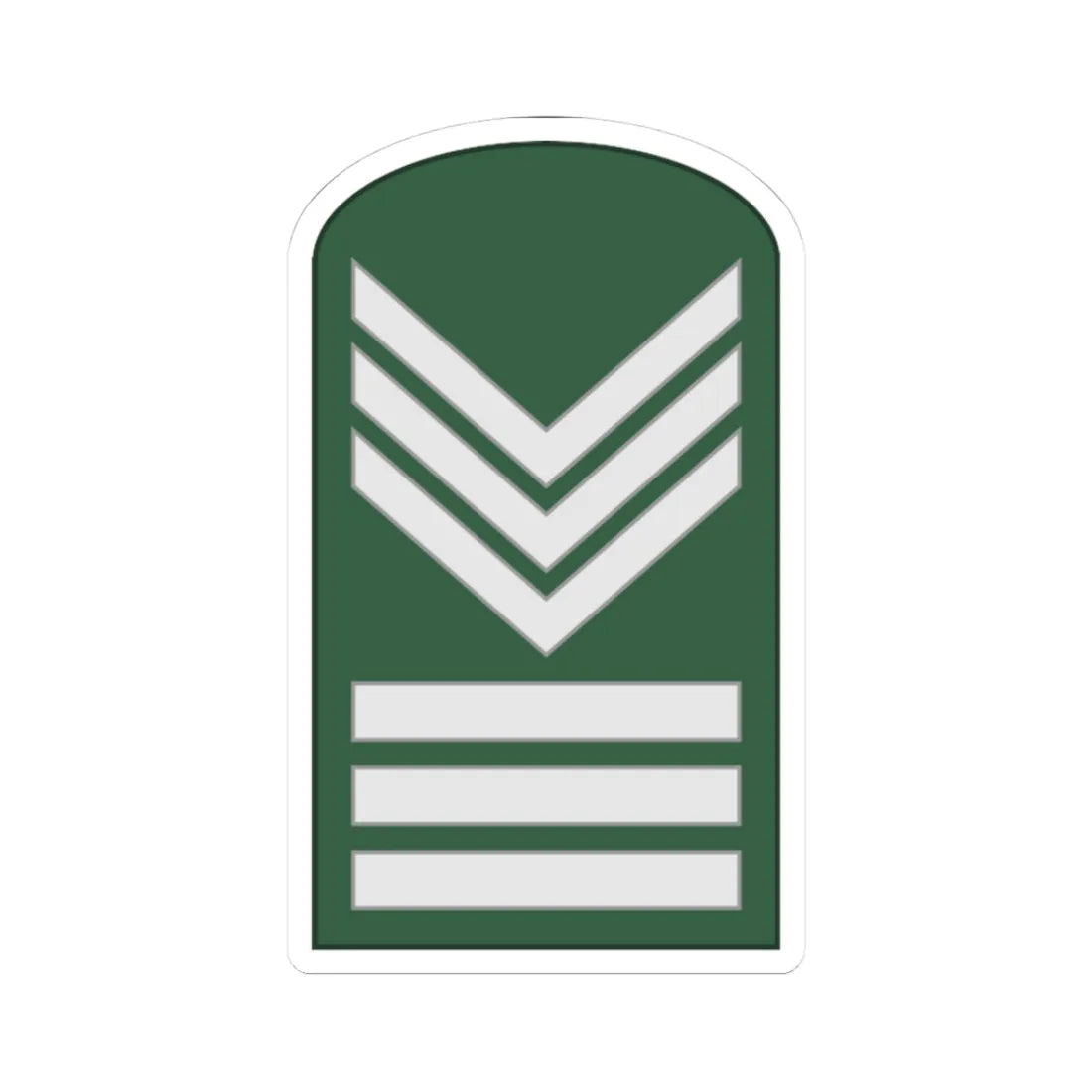 SouthKorea Army OR 7 1954 (Korea) (Military Rank) STICKER Vinyl Kiss-Cut Decal 3 Inch White - The Sticker Space