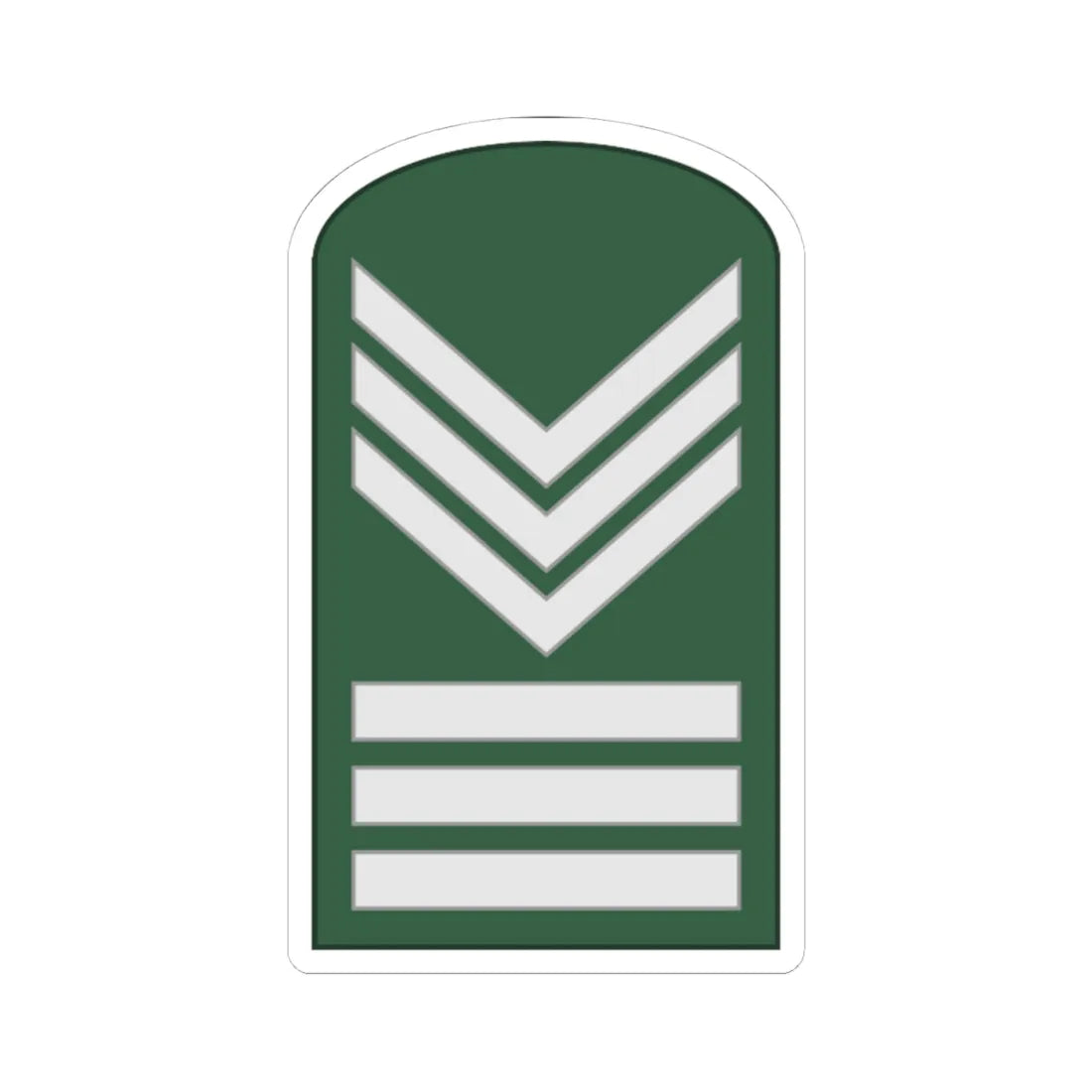 SouthKorea Army OR 7 1954 (Korea) (Military Rank) STICKER Vinyl Kiss-Cut Decal 4 Inch White - The Sticker Space