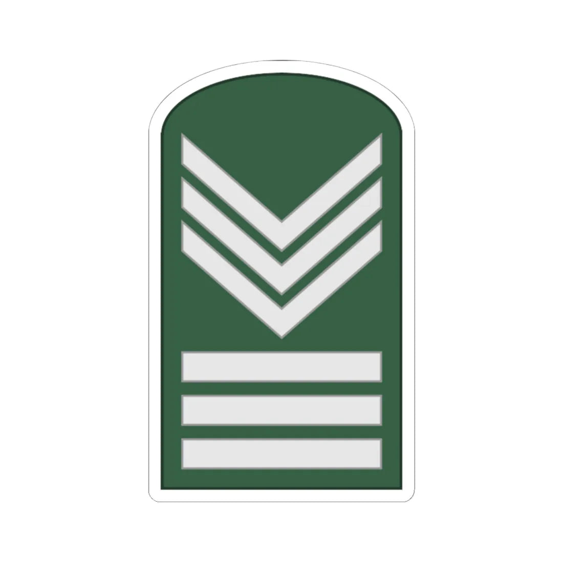 SouthKorea Army OR 7 1954 (Korea) (Military Rank) STICKER Vinyl Kiss-Cut Decal 6 Inch White - The Sticker Space