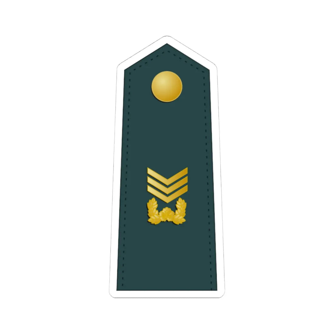 SouthKorea Army OR 7 (Korea) (Military Rank) STICKER Vinyl Kiss-Cut Decal 4 Inch White - The Sticker Space