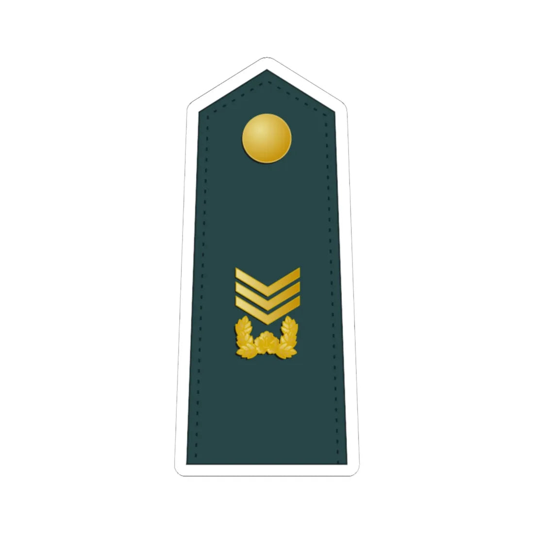 SouthKorea Army OR 7 (Korea) (Military Rank) STICKER Vinyl Kiss-Cut Decal 6 Inch White - The Sticker Space