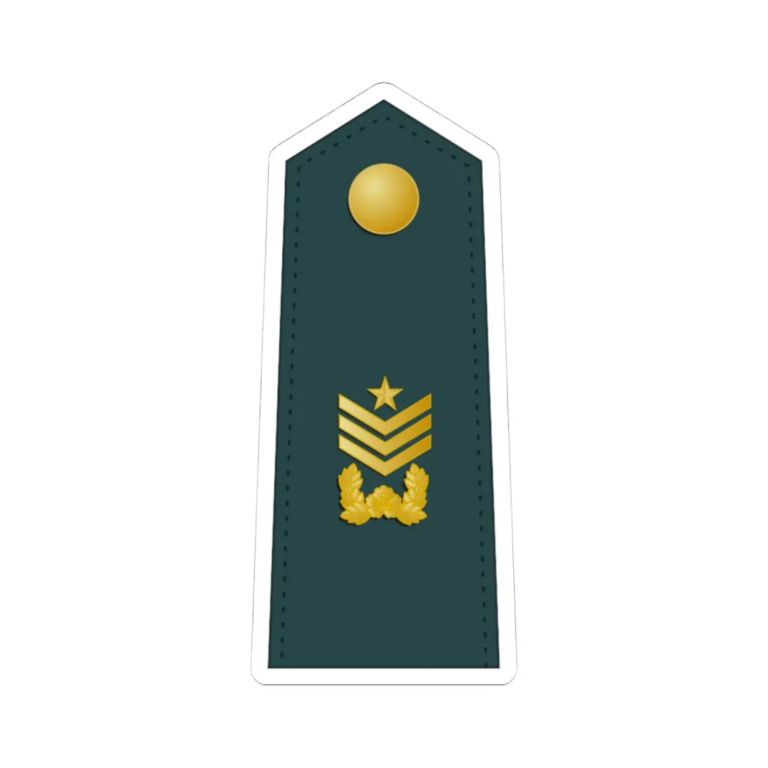 SouthKorea Army OR 8 (Korea) (Military Rank) STICKER Vinyl Kiss-Cut Decal 4 Inch White - The Sticker Space