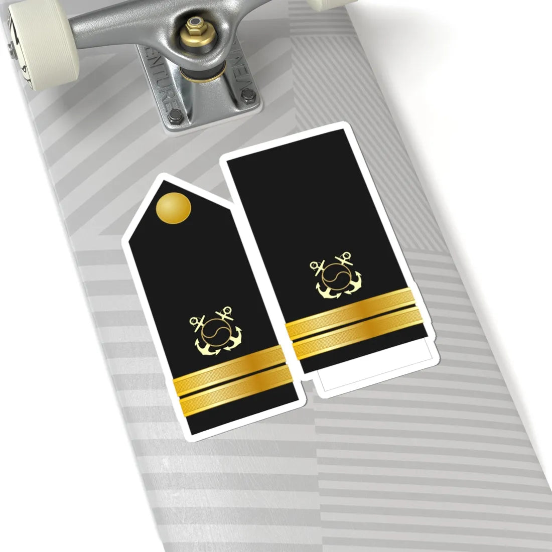 SouthKorea Navy OF 2 (Korea) (Military Rank) STICKER Vinyl Kiss-Cut Decal - The Sticker Space